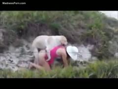 Wild sex with a dog in rio